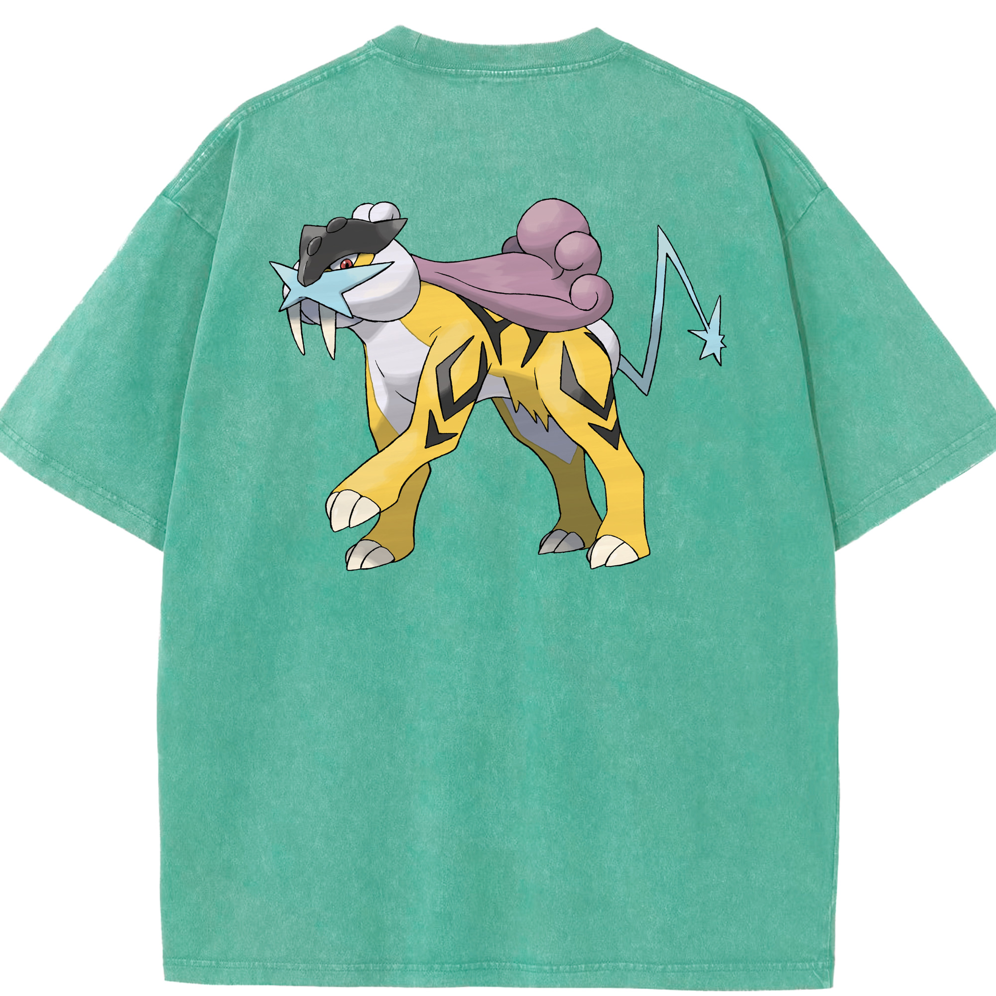 （画像用） ポケットモンスター Pokémon 綿100% ヴィンテージ風 半袖Tシャツ（背面プリント）